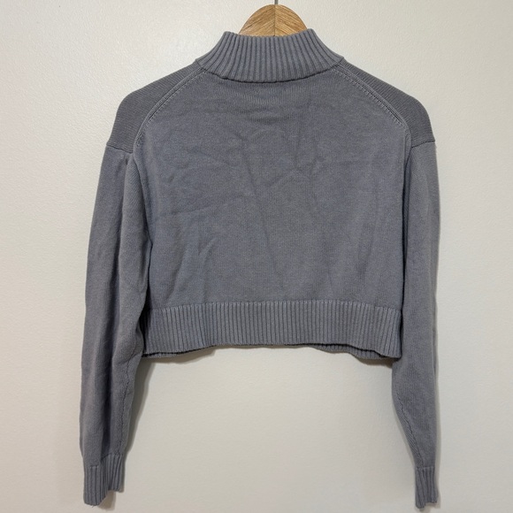 Aritzia Sunday Best Organic Cotton Cashmere Cropped Sweater Size XS Oversized - Picture 6 of 9